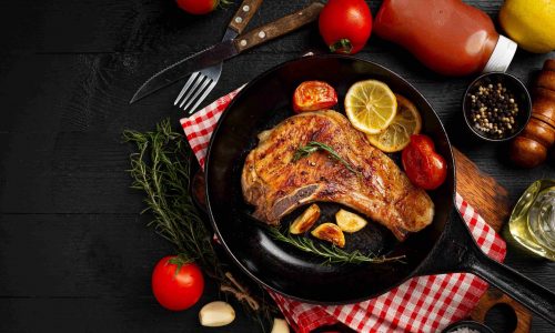 wsi imageoptim 0 roasted pork steak dark wooden surface